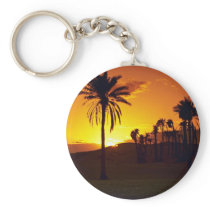 Sunset in the desert, The Sahara, Tunisia Desert Key Chain