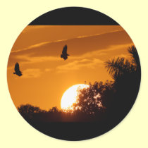 Sunset in the Everglades stickers