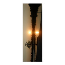 Sunset in the lake poster