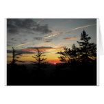 Sunset in the Mountains Greeting Card