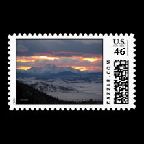 Sunset in the Mountains Postage postage