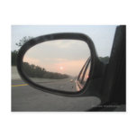 Sunset in the Rearview Mirror Post Card