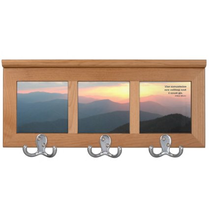 Sunset in the Smokies: Mtns are calling / Muir Coat Rack