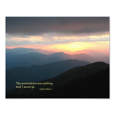 Sunset in the Smokies: Mtns are calling / Muir Photo Art