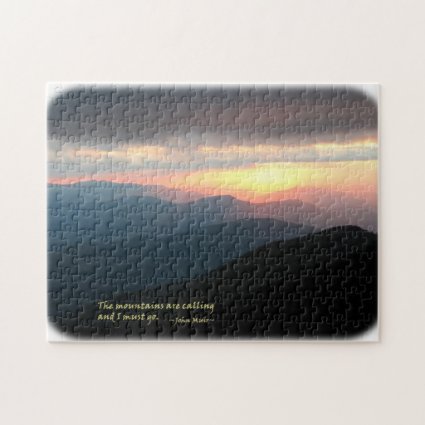 Sunset in the Smokies: Mtns are calling / Muir Jigsaw Puzzle