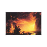 Sunset in the Yosemite Valley Canvas Wrap Stretched Canvas Print