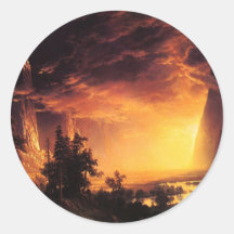 Sunset in the Yosemite Valley Stickers