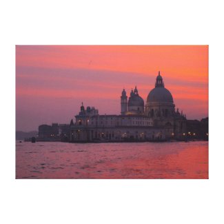 Sunset in Venice Canvas Print