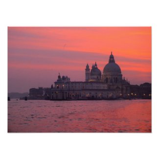 Sunset in Venice Photo Print