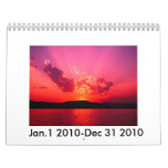 Sunset, Jan.1 2010-Dec 31 2010 calendars