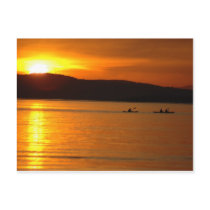 Sunset Kaykers Postcard by OrcaWatcher Sunset Kaykers Postcard
