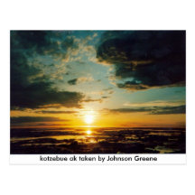 SUNSET KOTZ jg, kotzebue ak taken by Johnson Gr... Post Card