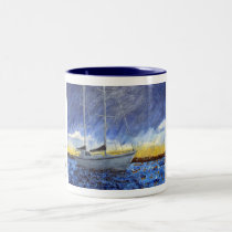 Sunset Lake Coffee Mug mugs