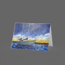 Sunset Lake Greeting Card