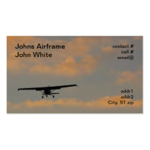 sunset landing business card template