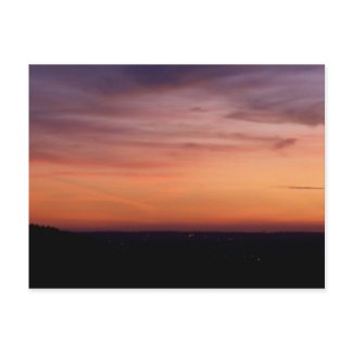 Sunset Landscape postcard