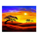 Sunset Landscape Scenery - Multi Postcard