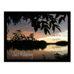 Sunset & Leaves Relaxing Postcards