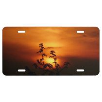 Sunset License Plate at Zazzle
