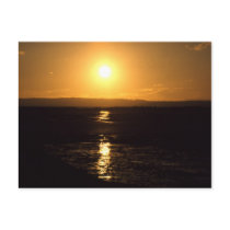 Sunset, Lindisfarne, England - Postcard