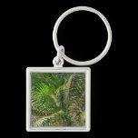 Sunset Lit Palm Fronds Keychain