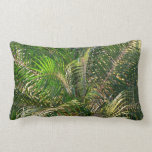 Sunset Lit Palm Fronds Tropical Pillow