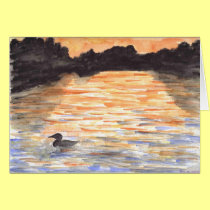 Sunset Loon by Wendy C. Allen cards