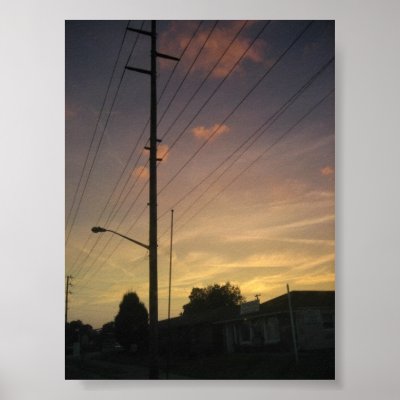 telephone pole poster