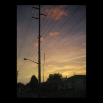 Sunset Louisville Ky and Telephone Pole posters