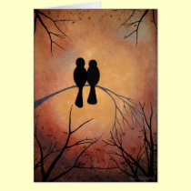 Sunset Lovebirds cards