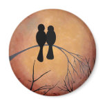 Sunset Lovebirds Magnet Sunset Lovebirds Magnet