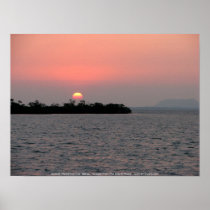 Sunset, Mangrove Cay, Belize Posters