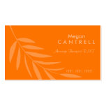 Sunset Massage Therapist Biz Card Business Card Template
