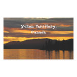 Sunset Meditation; Yukon Territory Souvenir stickers