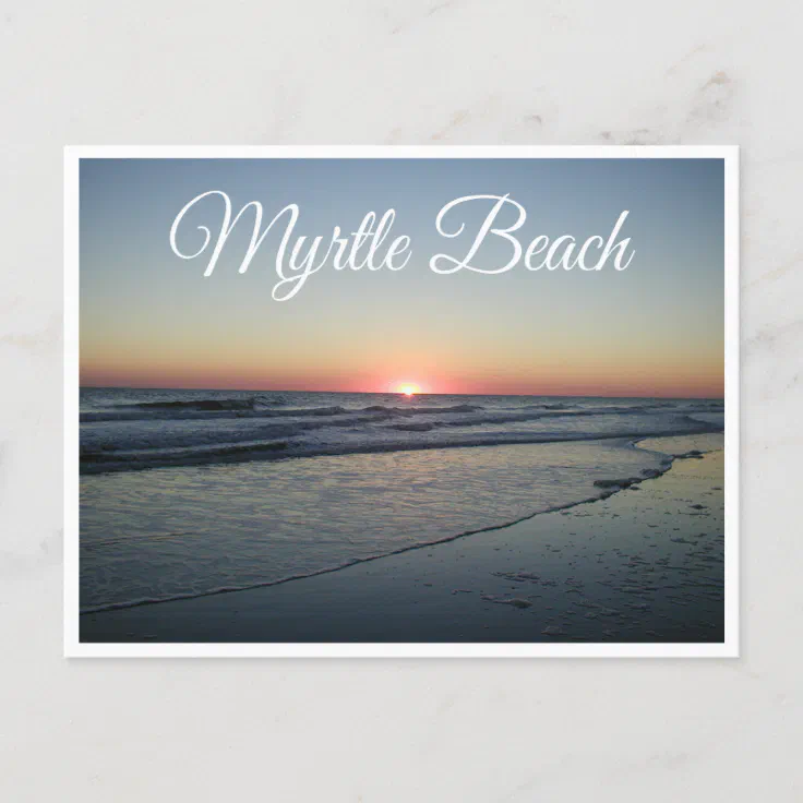 Sunset Myrtle Beach South Carolina Postcard USA Postcard Zazzle