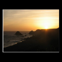 Sunset near Fort Ross, California postcards
