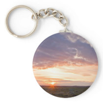 Sunset near Golden waterfall keychains