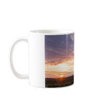 Sunset near Golden waterfall mugs