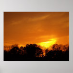 Sunset near NAS Oceana, VA. Poster