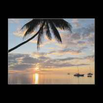 Sunset near Robinson Crusoe Island postcards