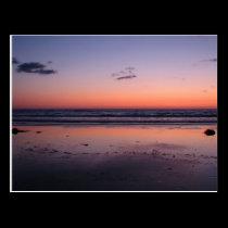Sunset near San Diego postcards