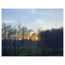 Sunset near the town of Boechout, Antwerp, Belgium Personalized Flyer