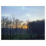 Sunset near the town of Boechout, Antwerp, Belgium flyers