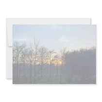 Sunset near the town of Boechout, Antwerp, Belgium Personalized Announcement