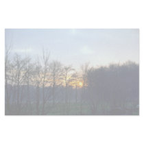 Sunset near the town of Boechout, Antwerp, Belgium Stationery Design