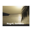 Sunset: Negril, Jamaica Postcard by gkrew1 Sunset: Negril, Jamaica Postcard