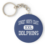 Sunset North Coast - Dolphins - High - Encinitas Keychains