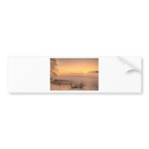 Sunset Norway wintertime Bumper Sticker