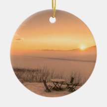 Sunset Norway wintertime Ornaments
