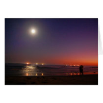 Sunset Ocean Kiss Card cards